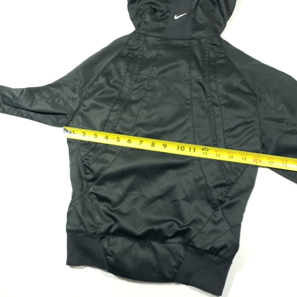 Nike womens black Gray funnel turtle neck zip jack - Picture 2 of 8